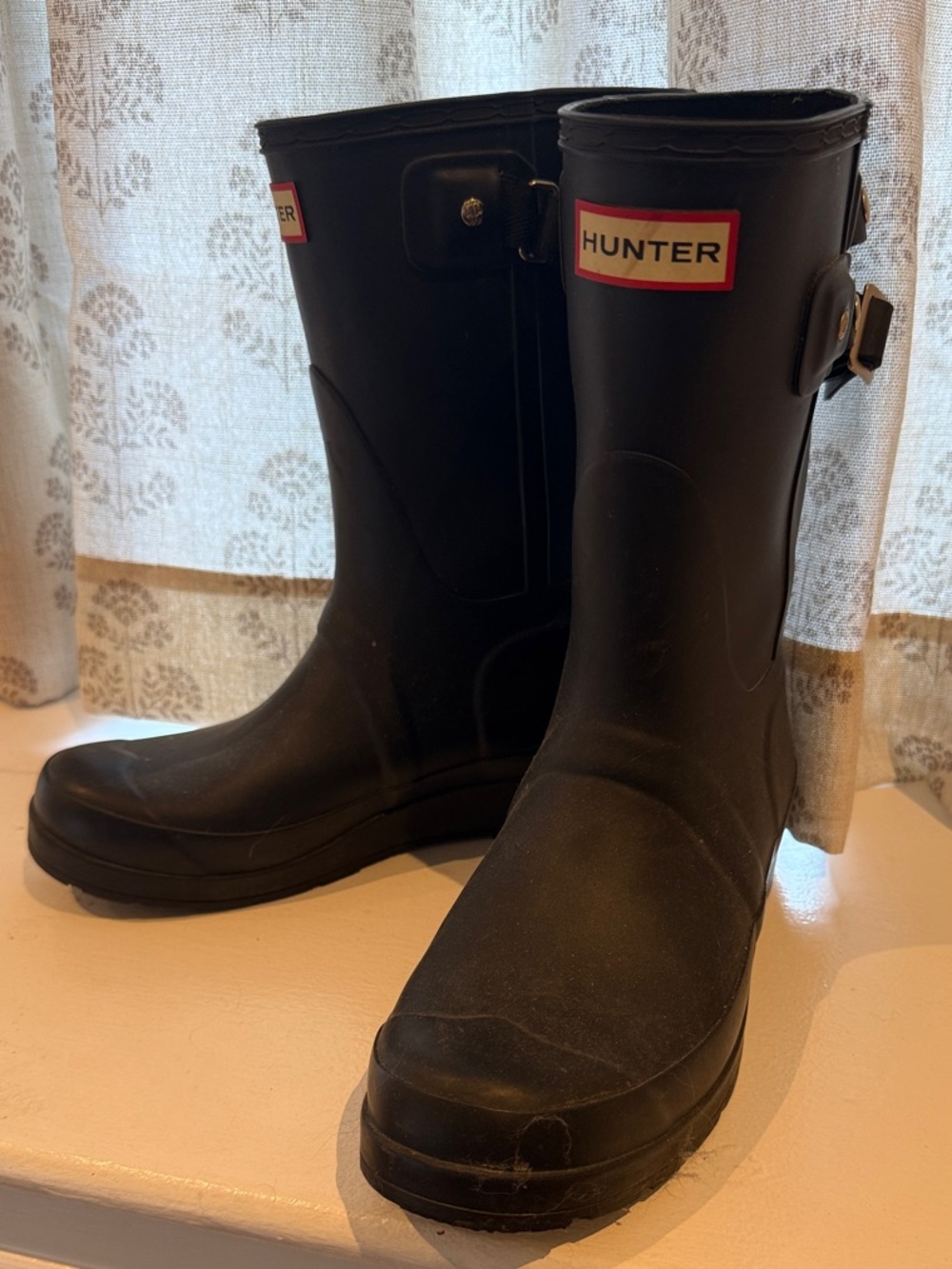 Hunter Black Women's Mid-Calf Rain Boots